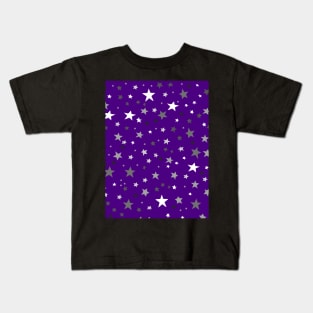 Stars In A Sea of Indigo Blue Kids T-Shirt